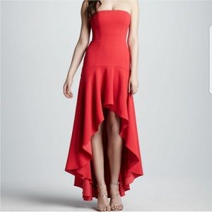 BCBG maxazaria dress, High low gown. worn once for a wedding.